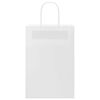 vidaXL Sacs en papier 250 pcs avec poign&eacute;es blanc 21x11x31 cm
