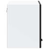 vidaXL Armoire murale de cuisine Lucca noir bois d'ing&eacute;nierie