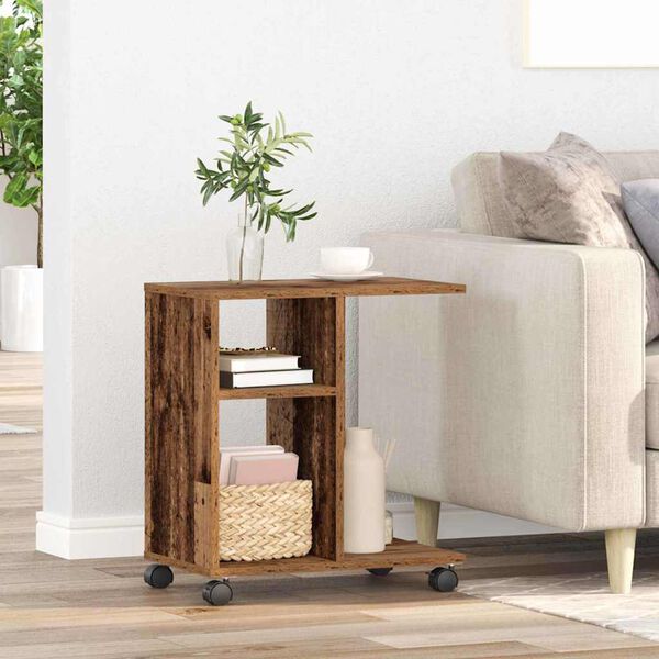 vidaXL Table d'appoint Bois ancien 50 x 30 x 55 cm Bois d'ing&eacute;nierie