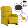 vidaXL Fauteuil inclinable &eacute;lectrique jaune Velours