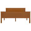 vidaXL Cadre de lit sans matelas marron miel pin massif 140x200 cm