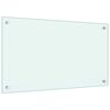 vidaXL Dosseret de cuisine Blanc 70x40 cm Verre trempé