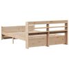 vidaXL Cadre de lit avec t&ecirc;te de lit sans matelas 120x200 cm