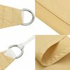 vidaXL Voile d'ombrage sable 5x5 m 100 % polyester oxford