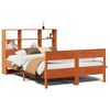 vidaXL Lit biblioth&egrave;que sans matelas cire marron 120x200 cm pin massif