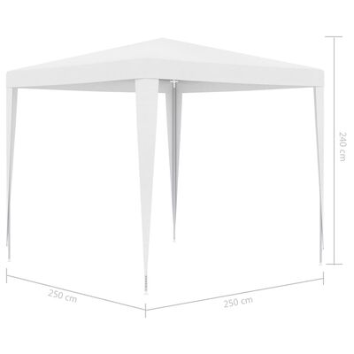 vidaXL Tente de réception 2,5x2,5 m Blanc