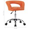 vidaXL Chaises &agrave; manger lot de 6 orange similicuir