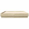 vidaXL Cadre de lit sans matelas ch&ecirc;ne sonoma 140x190 cm