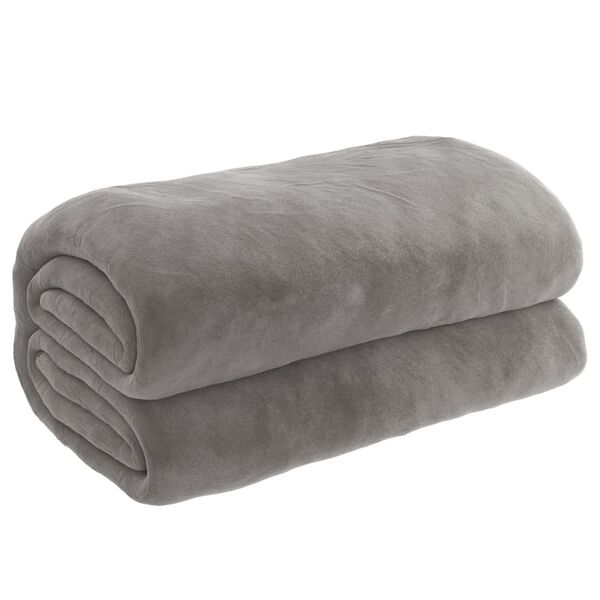 vidaXL Couverture lest&eacute;e avec housse Gris 152x203 cm 7 kg Tissu