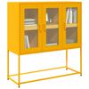 vidaXL Buffet jaune moutarde 100,5x39x107 cm acier lamin&eacute; &agrave; froid