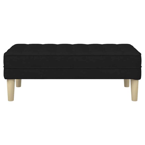 vidaXL banc Noir 113 x 57 x 39 cm tissu