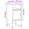 vidaXL Tables de chevet 2 pcs vert olive 36x39x78 cm acier