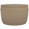 vidaXL Bo&icirc;te de rangement de jardin 3 en 1 marron clair polypropyl&egrave;ne