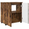 vidaXL Ensemble de mobilier de salle de bain 3 pcs Ch&ecirc;ne fum&eacute;