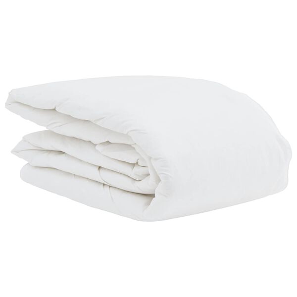 vidaXL Duvet d'été simple avec oreiller 2 pcs Blanc Plume de canard