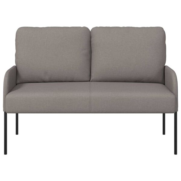 vidaXL Canap&eacute;s avec coussin 110cm Taupe Contreplaqu&eacute;