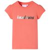 T-shirt enfant &agrave; manches courtes corail 116