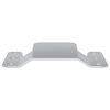 vidaXL Support de montage encastr&eacute; 12 pcs Argent&eacute; 75 x 66 x 1,4 mm