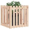 vidaXL Jardini&egrave;re avec design de cl&ocirc;ture 70x70x70 cm pin massif