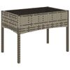 vidaXL Salon de jardin 4 pcs avec coussins Gris R&eacute;sine tress&eacute;e