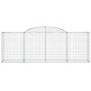 vidaXL Paniers &agrave; gabions arqu&eacute;s 13 pcs 300x50x100/120 cm fer galvanis&eacute;