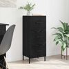 vidaXL Buffet Ch&ecirc;ne noir 34 x 34,5 x 90 cm Bois d'ing&eacute;nierie