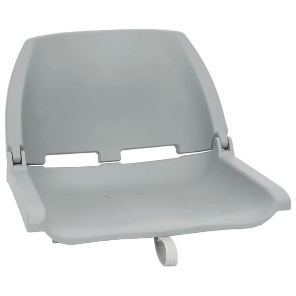 vidaXL Ensemble de si&egrave;ges de bateau pliables lot de 4 gris