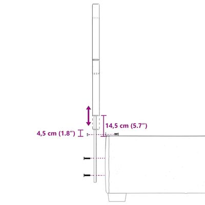 vidaXL Sommier à lattes de lit avec matelas Gris clair 90x200 cm Tissu