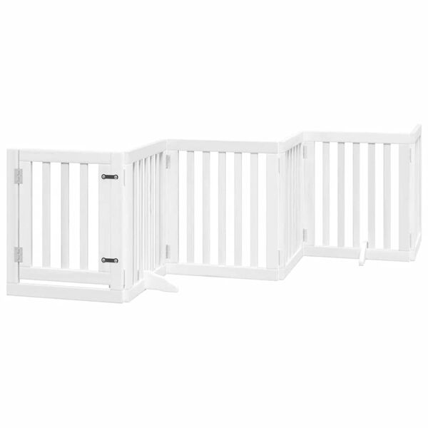 vidaXL Barri&egrave;re pour chien porte pliable 12 panneaux bois de peuplier