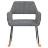 vidaXL Chaise &agrave; bascule Gris clair Tissu