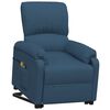 vidaXL Fauteuil de massage Bleu Tissu
