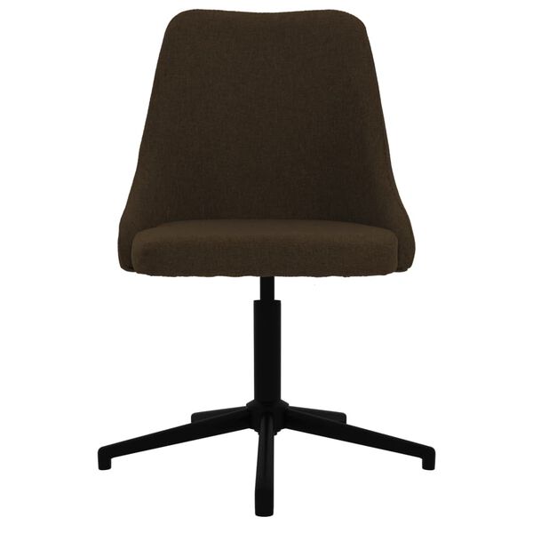 vidaXL Chaises pivotantes &agrave; manger lot de 6 marron fonc&eacute; tissu