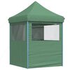 vidaXL Tente de r&eacute;ception pliable escamotable 4 parois lat&eacute;rales vert