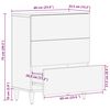 vidaXL Buffet 60x33,5x75 cm bois de manguier massif