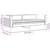 vidaXL Lit de jour avec matelas vert fonc&eacute; 80x200 cm velours