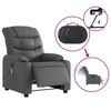 vidaXL Fauteuil de massage inclinable &eacute;lectrique gris similicuir