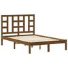 vidaXL Cadre de lit sans matelas marron miel 120x190 cm bois massif