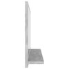 vidaXL Miroir de salle de bain Gris b&eacute;ton 60x10,5x37 cm Agglom&eacute;r&eacute;