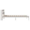vidaXL Lit biblioth&egrave;que sans matelas blanc 90x200cm bois de pin massif