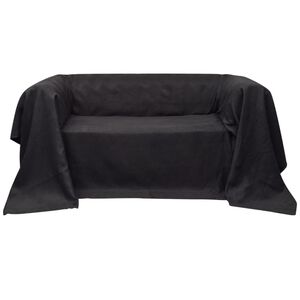 vidaXL Housse de canap&eacute; Micro-su&egrave;de Anthracite 270x350 cm