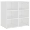 vidaXL Armoire &agrave; chaussures Blanc 52,5x30x50 cm