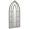 vidaXL Miroir de jardin Sable 70x30 cm Fer pour utilisation ext&eacute;rieure