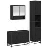 vidaXL Ensemble de mobilier de salle de bain 3 pcs Bois Ancien