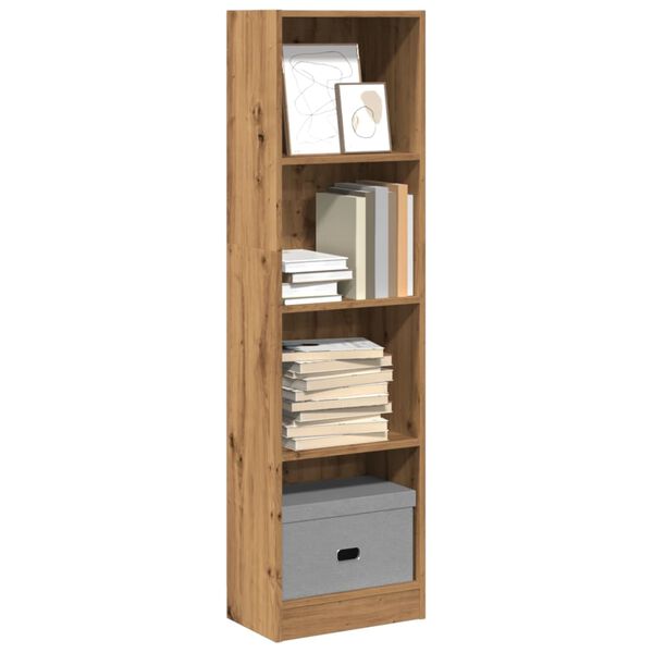 vidaXL Biblioth&egrave;que ch&ecirc;ne artisanal 40x24x143 cm bois d'ing&eacute;nierie