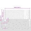vidaXL Cl&ocirc;ture avec poteau Vert 0,4 x 25 m Acier
