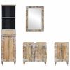 vidaXL Ensemble de meubles de salle de bain 4 pcs bois manguier massif