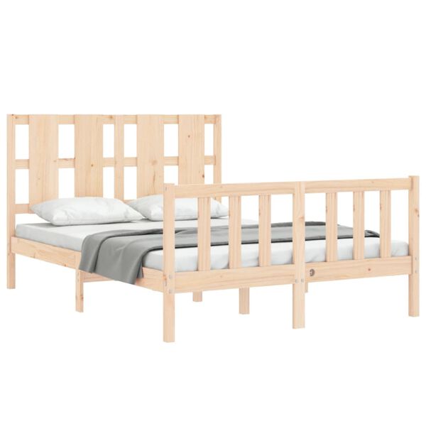 vidaXL Cadre de lit sans matelas 120x200 cm bois de pin massif