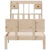 vidaXL Lit biblioth&egrave;que sans matelas 90x200 cm bois de pin massif