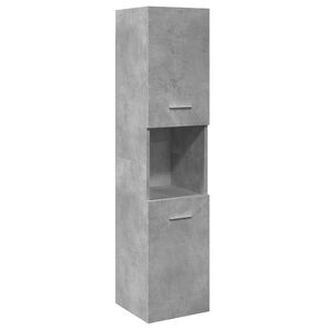 vidaXL Armoire de salle de bain suspendue gris b&eacute;ton bois d'ing&eacute;nierie
