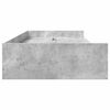 vidaXL Cadre de lit Gris b&eacute;ton 90 x 200 cm Bois d'ing&eacute;nierie